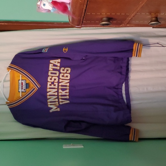 Vintage Other - Vintage 90s Minnesota Vikings NFL Line Champion Windbreaker Jacket